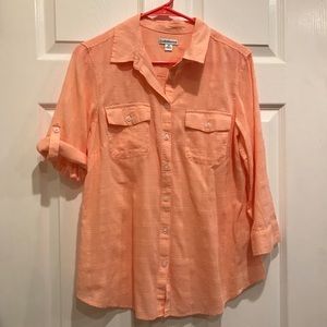 Ladies Peach Croft & Barrow Shirt
